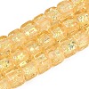Handmade Foil Glass Beads Strands FOIL-Q002-04H-1