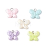 Opaque Acrylic Imitation Pearl Beads Pendants PALLOY-JF04293-1