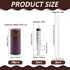 20Pcs Plastic Flip Travel Squeeze Bottles MRMJ-BC0003-57B-2