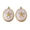 304 Stainless Steel Enamel Pendants STAS-I371-02G-01-1