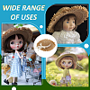 Straw Hat for Dolls DOLL-WH0002-42B-5