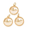 Brass Resin Pendants RE-H001-01G-01-1
