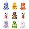 9Pcs 9 Colors Handmade Lampwork Pendants LAMP-CJ0002-64-1