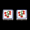 Printed Handmade Porcelain Beads PORC-G016-04X-1