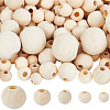 400Pcs 5 Styles Natural Unfinished Wood Beads WOOD-PA0001-55-1