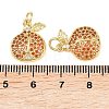 Brass Micro Pave Cubic Zirconia Charms KK-C250-03A-3