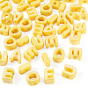 50Pcs 5 Styles UV Plating Opaque Acrylic Beads PACR-TA0001-31B-3