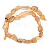 Natural Gold Rutilated Quartz Beads Strands G-C272-01-3