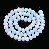 Two-Tone Imitation Jade Glass Beads Strands LS-GLAA-T033-01C-06-2