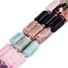 Natural Sodalite & Rhodonite & Prehnite & Amethyst & Rose Quartz & Flower Amazonite & Sunstone Beads Strands G-Q614-01A-04-2
