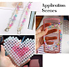 Craftdady 500Pcs 20 Colors Transparent Frosted Glass Beads Strands GLAA-CD0001-15-10