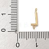 304 Stainless Steel Letter Connector Charms LS-STAS-M108-01G-12-3