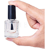 BENECREAT Transparent Glass Nail Polish Empty Bottle MRMJ-BC0001-47-10ml-3