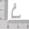 Rack Plating Brass Micro Pave Clear Cubic Zirconia Pendants KK-A224-03K-P-3