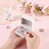 Square Imitation Leather Couple Ring Storage Boxes with Velvet Inside and Golden Findings CON-WH20005-23C-3