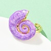 Brass Enamel Adjustable Cuff Rings for Women RJEW-G357-01I-3