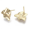 Brass Stud Earring Findings X-KK-N232-116-NF-2