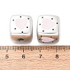 Plating Printed Acrylic Beads AC-CBA655C-10-3