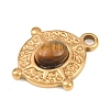 Natural Tiger Eye Pendants STAS-P434-03G-2