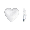 Transparent Glass Heart Cabochons X-GGLA-R021-20mm-1