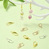 18Pcs 3 Colors Brass Smooth Earring Hooks KK-YW0002-14-5