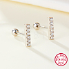 Simple and Stylish Rectangle S925 Sterling Silver Stud Earrings RP0395-2-2