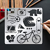 Boy's Hobby Theme Stainless Steel Cutting Dies Stencils DIY-WH0279-163-7