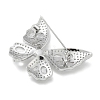 Butterfly Brass Cubic Zirconia Brooches  JEWB-Q013-01P-2