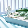 Natural Jadeite Round Beaded Stretch Bracelet BJEW-JB07572-01-2