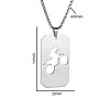 201 Stainless Steel Cut Out Motorcycle Medal Pendant Necklaces for Men WG4D072-02-2