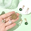 6Pcs 3 Styles Glass Pendant Decorations HJEW-YW00552-3