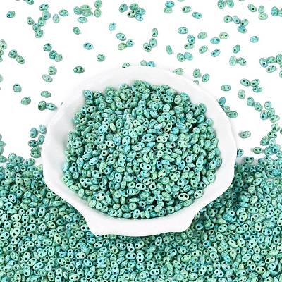 Picasso Glass Seed Beads GL-N001-02C-1