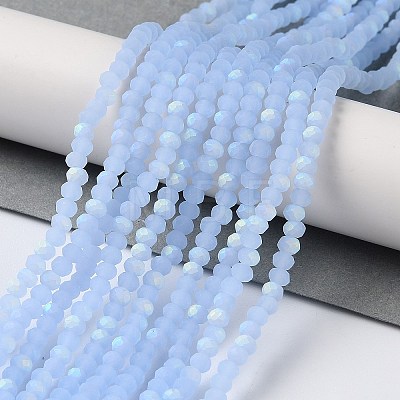 Imitation Jade Glass Beads Strands X1-EGLA-A034-J2mm-MB03-1