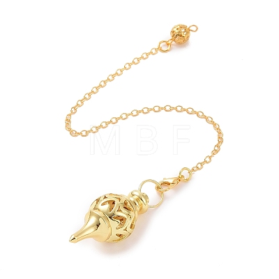 Brass Pointed Dowsing Pendulums AJEW-A044-01-1