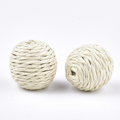 Handmade Woven Beads WOVE-T006-148A-1