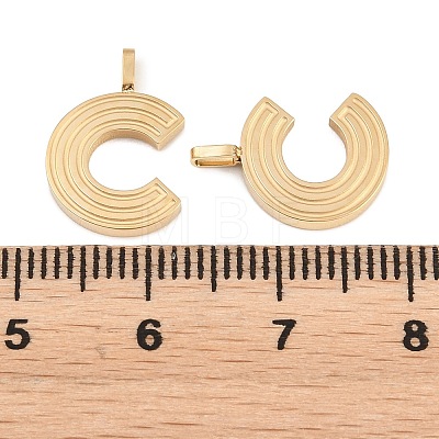 304 Stainless Steel Pendants STAS-L022-589C-1