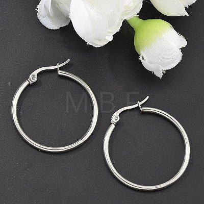 Non-Tarnish 304 Stainless Steel Hoop Earrings for Women EJEW-X0015-02P-02-1