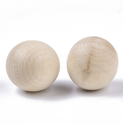 Unfinished Wood Beads X-WOOD-T014-25mm-1