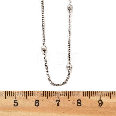 Brass Satellite Chains  Necklaces for Women NJEW-D302-27P-1