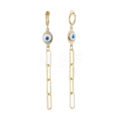 Brass Clip-on Hoop Earrings EJEW-JE04108-1