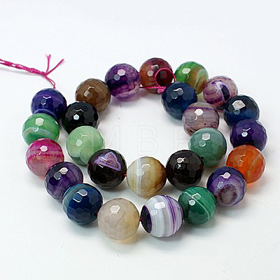 Natural Agate Beads Strands G-H1593-10mm-6-1
