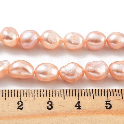 Natural Cultured Freshwater Pearl Beads Strands PEAR-P062-28G-1
