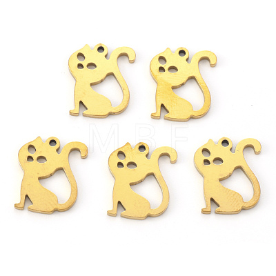 PVD Vacuum Plating 304 Stainless Steel Charms STAS-N092-69G-1