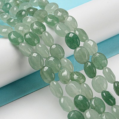 Natural Green Aventurine Beads Strands G-M420-D02-01-1