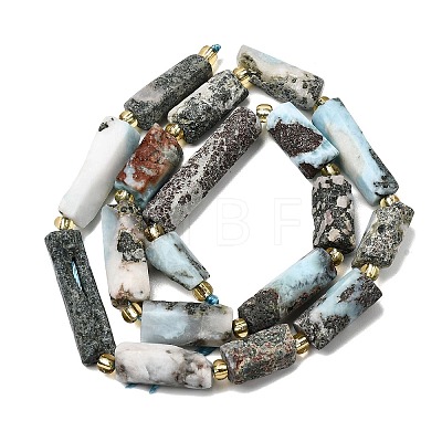 Natural Larimar Beads Strands G-D353-A03-1
