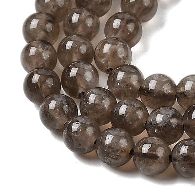 Natural Smoky Quartz Beads Strands G-B167-A09-6mm-1