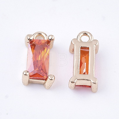 Transparent Glass Charms X-GLAA-T007-13E-1