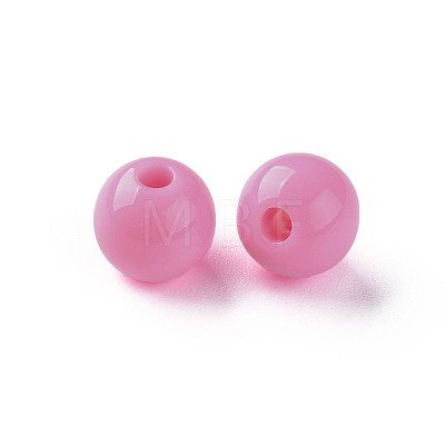 Opaque Acrylic Beads X-MACR-S370-C8mm-A02-1