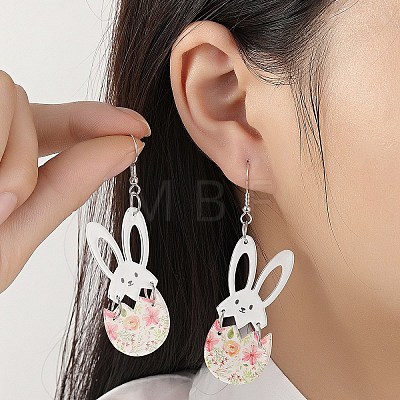 Acrylic Dangle Earrings FS-WGF063B-01-1