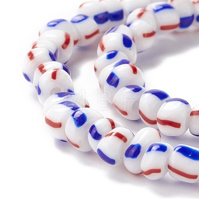 Handmade Lampwork Beads Strands BLOW-K001-01B-10-1